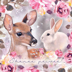 Mainelakeus neliöpostikortit